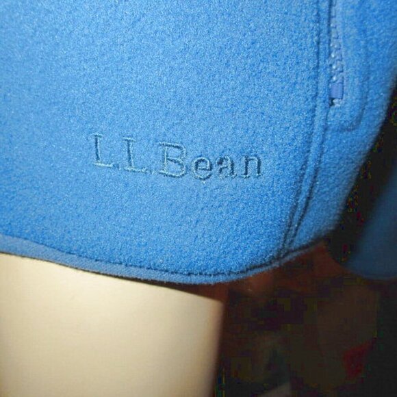 LL Bean Men's Jacket Size XL Blue Fleece Trail Full Zip Outdoor Hiking Layer - Picture 4 of 11